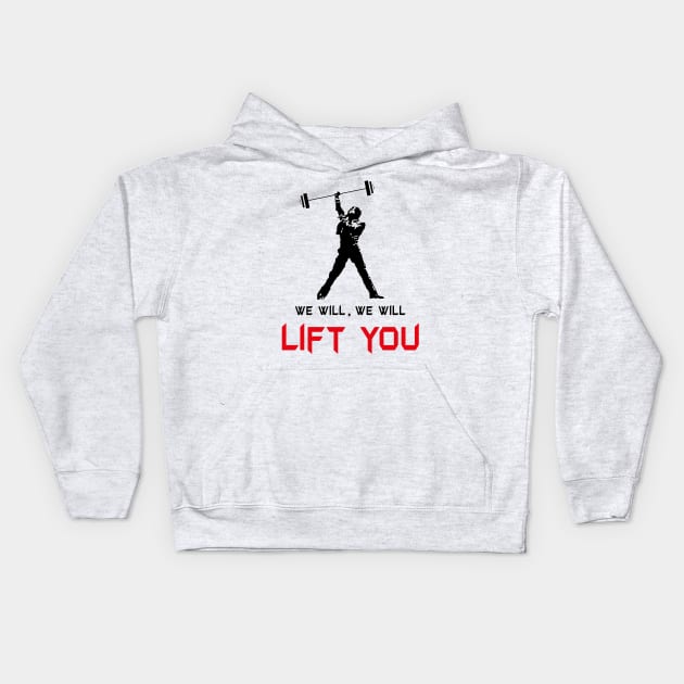 We will lift you Kids Hoodie by Radagas